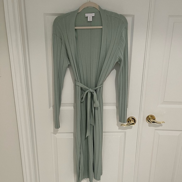 House of Harlow 1960 Duster Cardigan - Mint Green - Picture 2 of 3